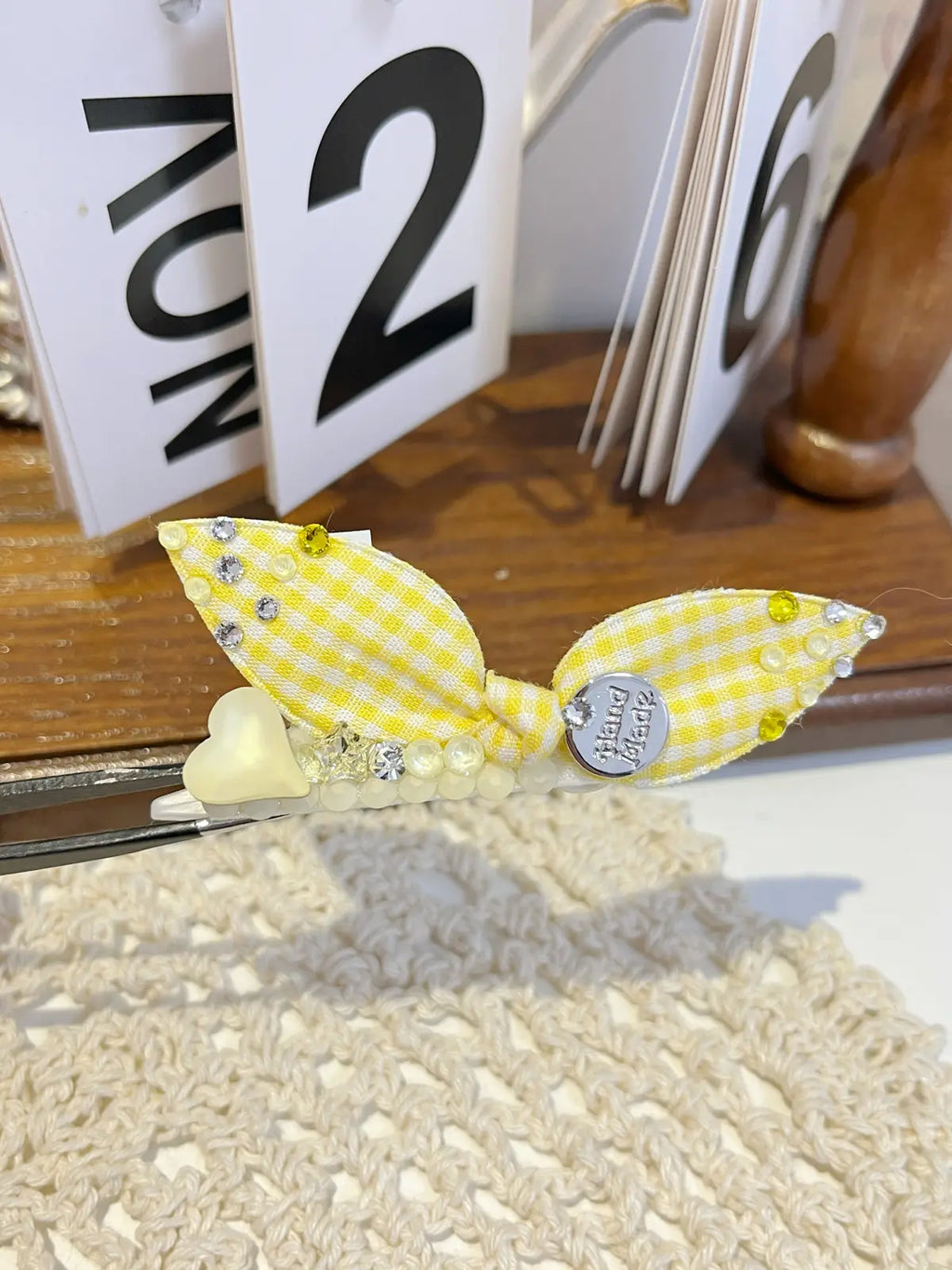 Tinselpaw Signature Silver Plaque Bow | Hand-Crafted 5A Crystal & Layered Organza Pet Clip