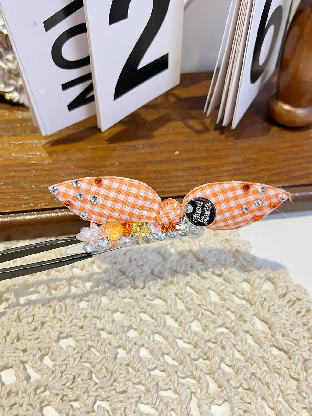 Tinselpaw Signature Silver Plaque Bow | Hand-Crafted 5A Crystal & Layered Organza Pet Clip