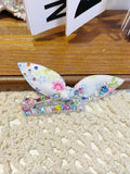 Tinselpaw Artisan Multi-Color Gingham Dog Bows | Professional Non-Slip Pet Clips with Heart Charm