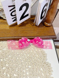 Sweetheart Gauze Series | Artisan Hand-Crafted Top-Knot Crystal Bows