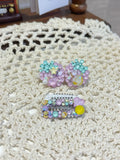 Tinselpaw Sparkling Berry Duo | Hand-Crafted Full-Encrusted Strawberry Snout & Head Clip Set