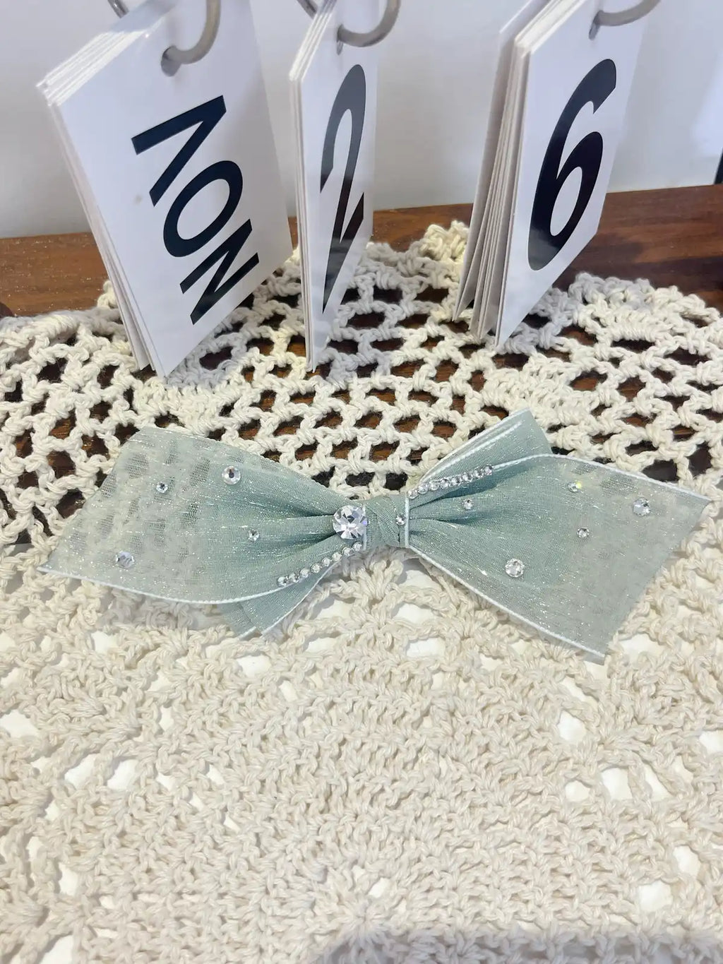 Starlight Gauze | Artisan Hand-Crafted Dreamy Bow Clip