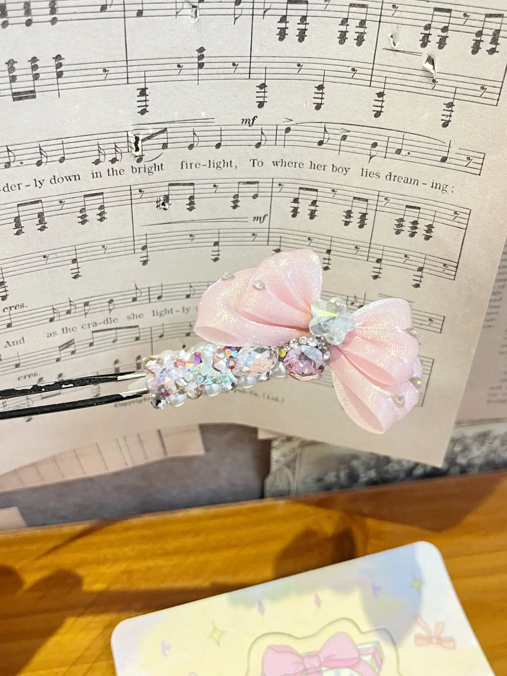 Tinselpaw Diamond-Glow Ribbon | Hand-Crafted Full-Encrusted 5A Crystal & Layered Bow