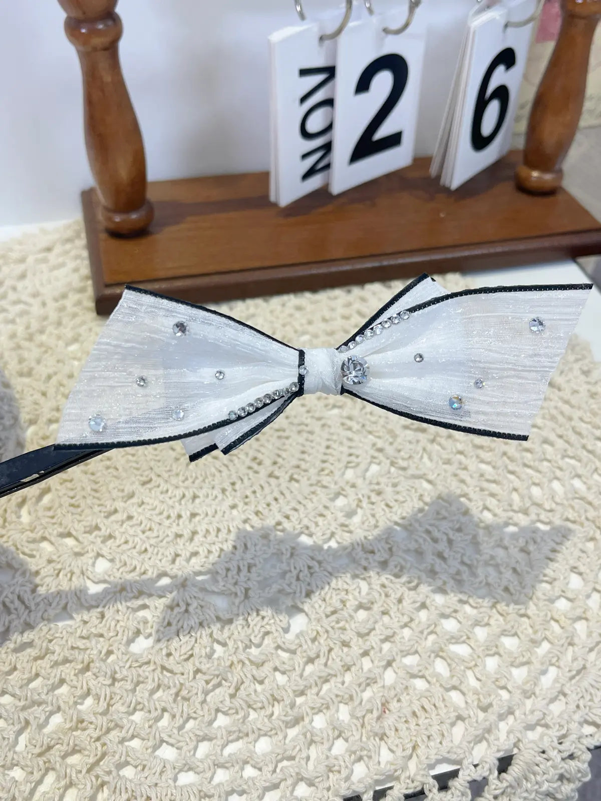 Starlight Gauze | Artisan Hand-Crafted Dreamy Bow Clip