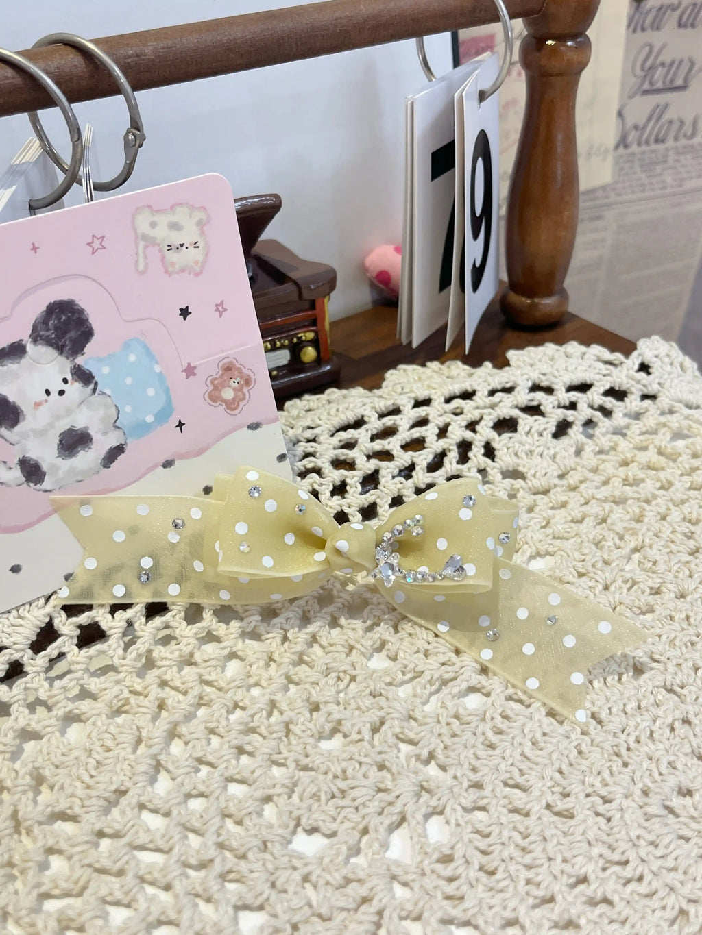 Tinselpaw Silky Ethereal Series: Hand-Crafted Cloth Gauze & 5A Crystal Bows for Dogs & Cats