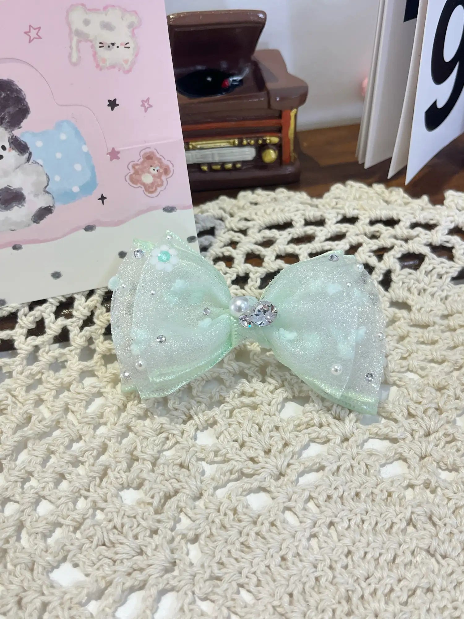 Starlight Gauze | Artisan Hand-Crafted Dreamy Bow Clip