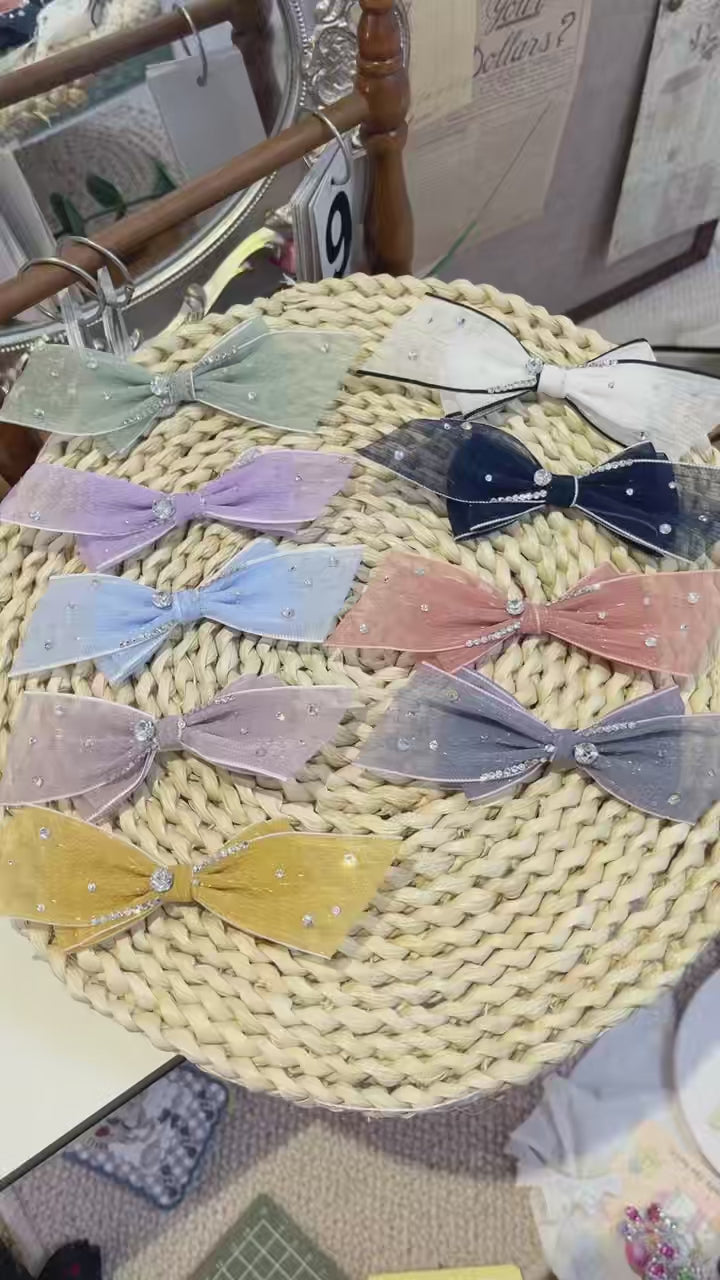 Starlight Gauze | Artisan Hand-Crafted Dreamy Bow Clip