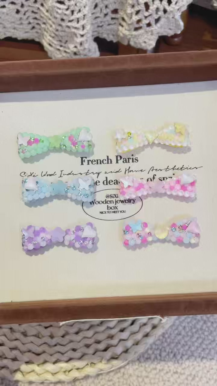 Macaron Dream | Artisan Hand-Crafted Candy-Beaded Top-Knot Clip